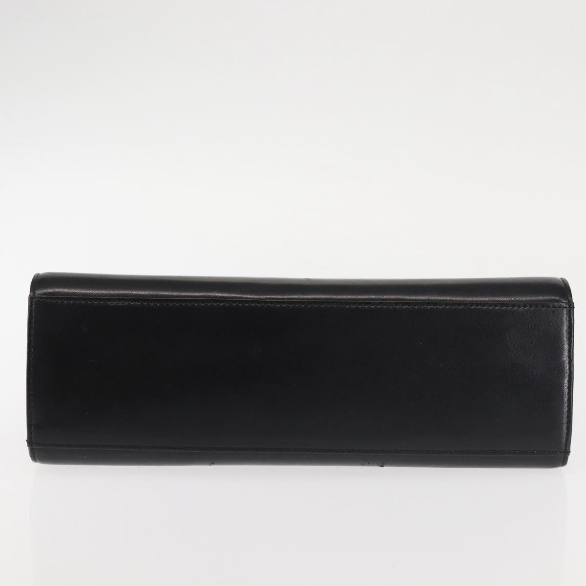 Givenchy GIVENCHY Hand Bag Leather Black Gold Authentic BA6452