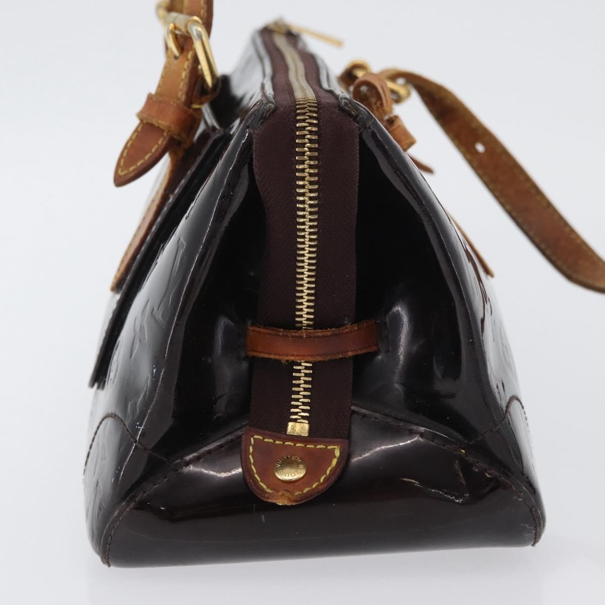Louis Vuitton LOUIS VUITTON Monogram Vernis Rosewood Avenue Bag Amarante M93510 Authentic AMZ365