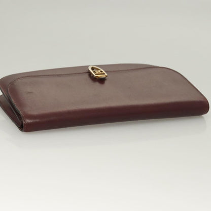 Celine CELINE Macadam Canvas Pouch Clutch Bag 2 Set Brown Authentic yk18950