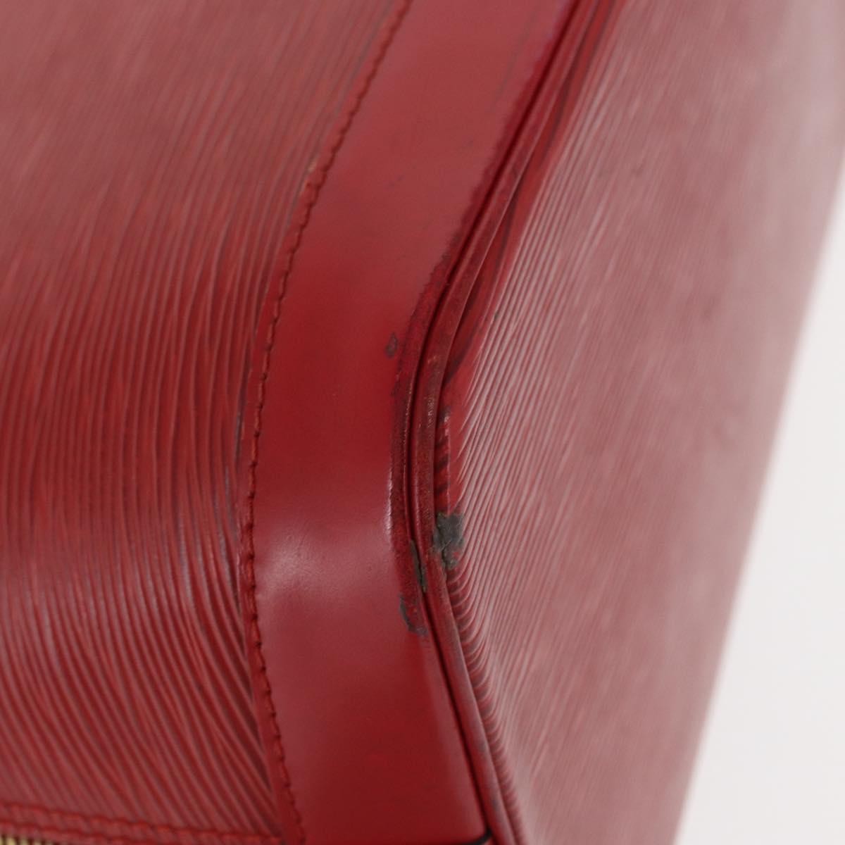 Louis Vuitton LOUIS VUITTON Epi Alma Hand Bag Castilian Red M52147 LV Authentic 158108