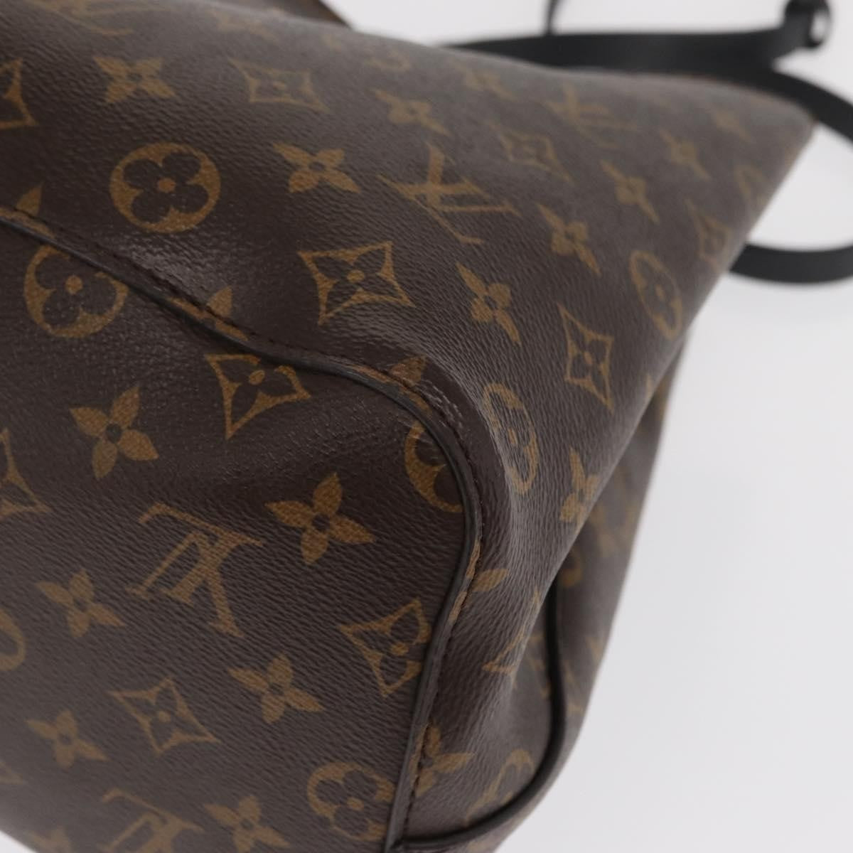 Louis Vuitton LOUIS VUITTON Monogram Neonoe Shoulder Bag Black M44020 LV Authentic ka1907