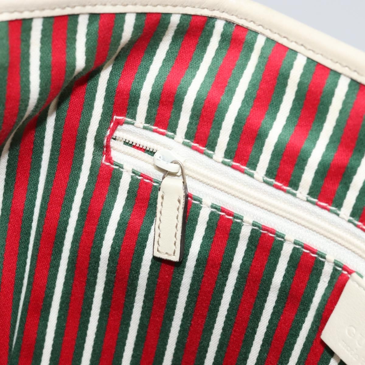 Gucci GUCCI GG Canvas Newbrit Tote Bag Beige Gold 169946 Authentic gh1314