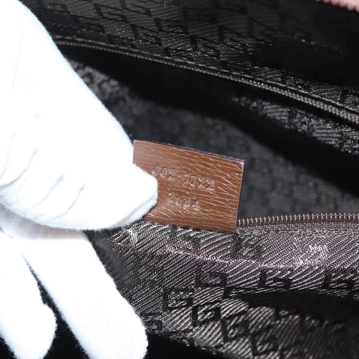 Gucci GUCCI Tote Bag Leather Brown Authentic 133332