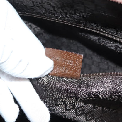 Gucci GUCCI Tote Bag Leather Brown Authentic 133332