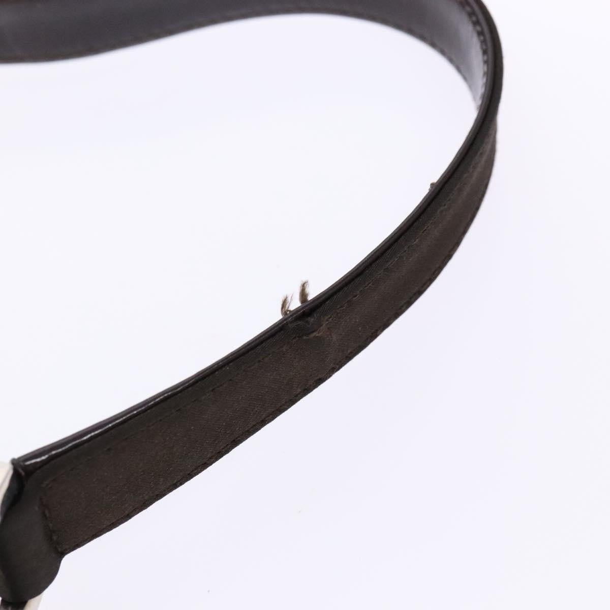 Gucci GUCCI Shoulder Bag Nylon Brown Silver 001 3017 Authentic 135184