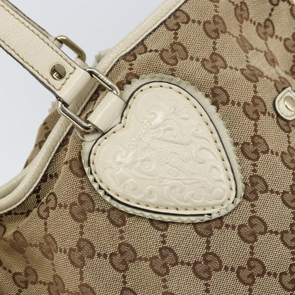 Gucci GUCCI GG Canvas Tote Bag Beige Gold 211954 Authentic 146633