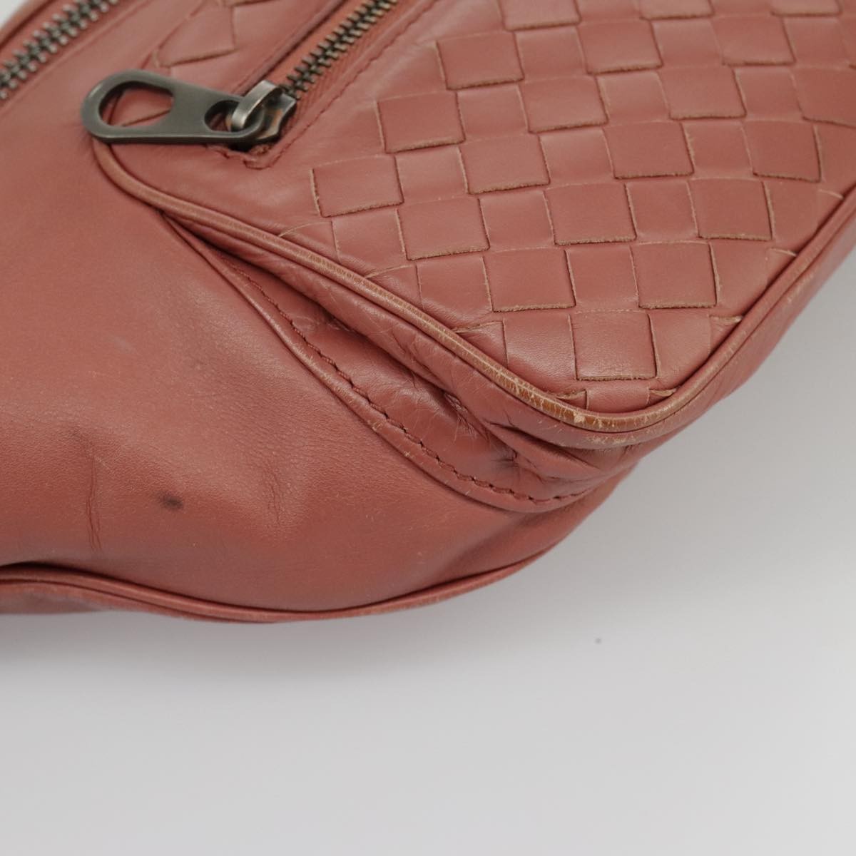 BOTTEGAVENETA BOTTEGAVENETA BOTTEGA VENETA Waist bag Leather Pink Authentic am7105
