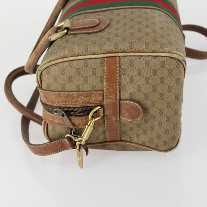 Gucci GUCCI Micro GG Supreme Web Sherry Line Bag PVC Beige 002 58 4422 Authentic 160595