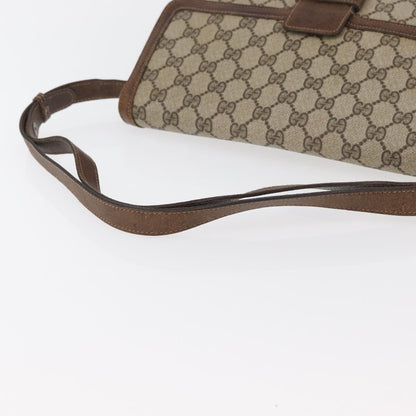 Gucci GUCCI GG Supreme Shoulder Bag PVC Beige Gold 001 16 4084 Authentic hk2993
