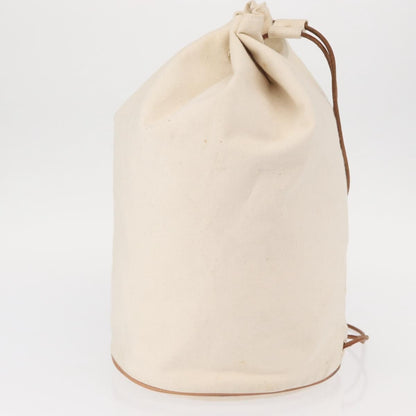Hermès Hermès HERMES Porochon Mimir GM Shoulder Bag Canvas White Gold Authentic ka758