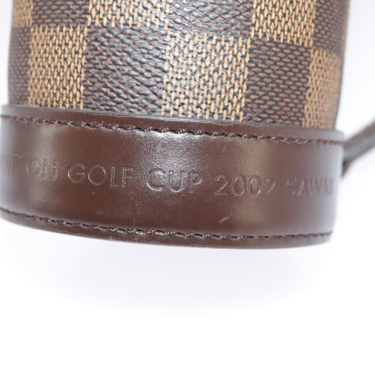 Louis Vuitton LOUIS VUITTON Damier Ebene GOLF CUP 2002 HAWAII Golf Ball Case M99119 Authentic 9... Bag