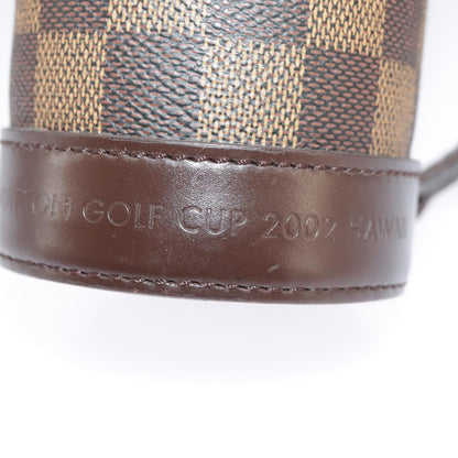 Louis Vuitton LOUIS VUITTON Damier Ebene GOLF CUP 2002 HAWAII Golf Ball Case M99119 Authentic 9... Bag