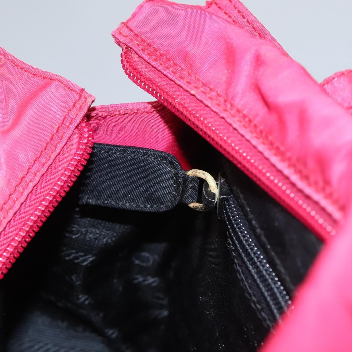 Prada PRADA Hand Bag Nylon Pink Authentic 109805