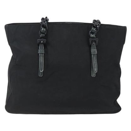 Prada PRADA Chain Shoulder Bag Nylon Black Authentic 170424