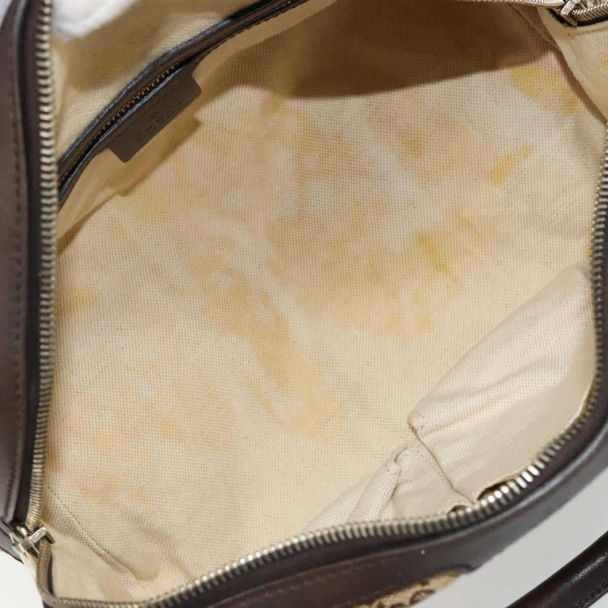Gucci GUCCI GG Canvas Mini Boston Bag Beige Gold 269876 Authentic 175892