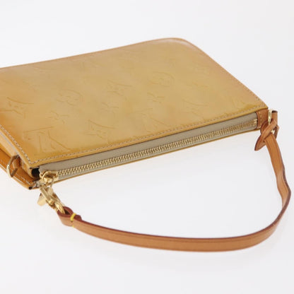 Louis Vuitton LOUIS VUITTON Monogram Vernis Lexington Accessory Pouch Beige M91010 Authentic 162728 Bag