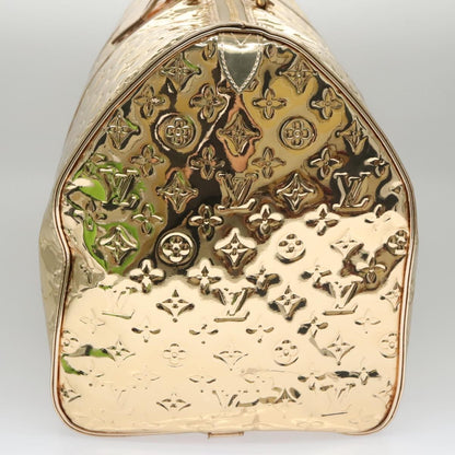 Louis Vuitton LOUIS VUITTON Monogram Miroir Keepall 55 Boston Bag Gold LV Authentic 104239S
