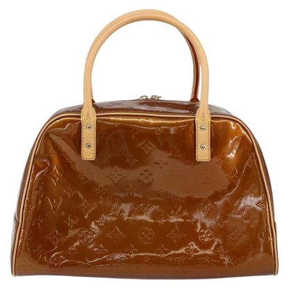 Louis Vuitton LOUIS VUITTON Monogram Vernis Tompkins Square Bag Bronze M91103 LV Authentic 153020