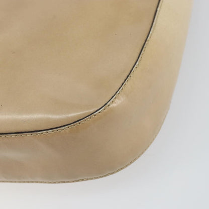 Prada PRADA Shoulder Bag Patent leather Beige Authentic ti3531