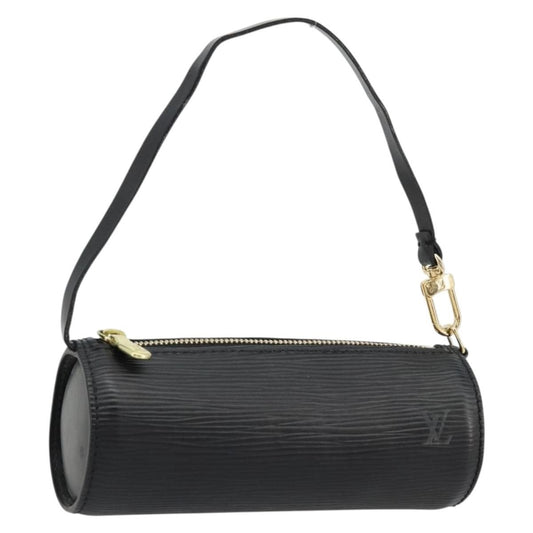 Louis Vuitton LOUIS VUITTON Epi Soufflot Pouch Black LV Authentic BA12311 Bag