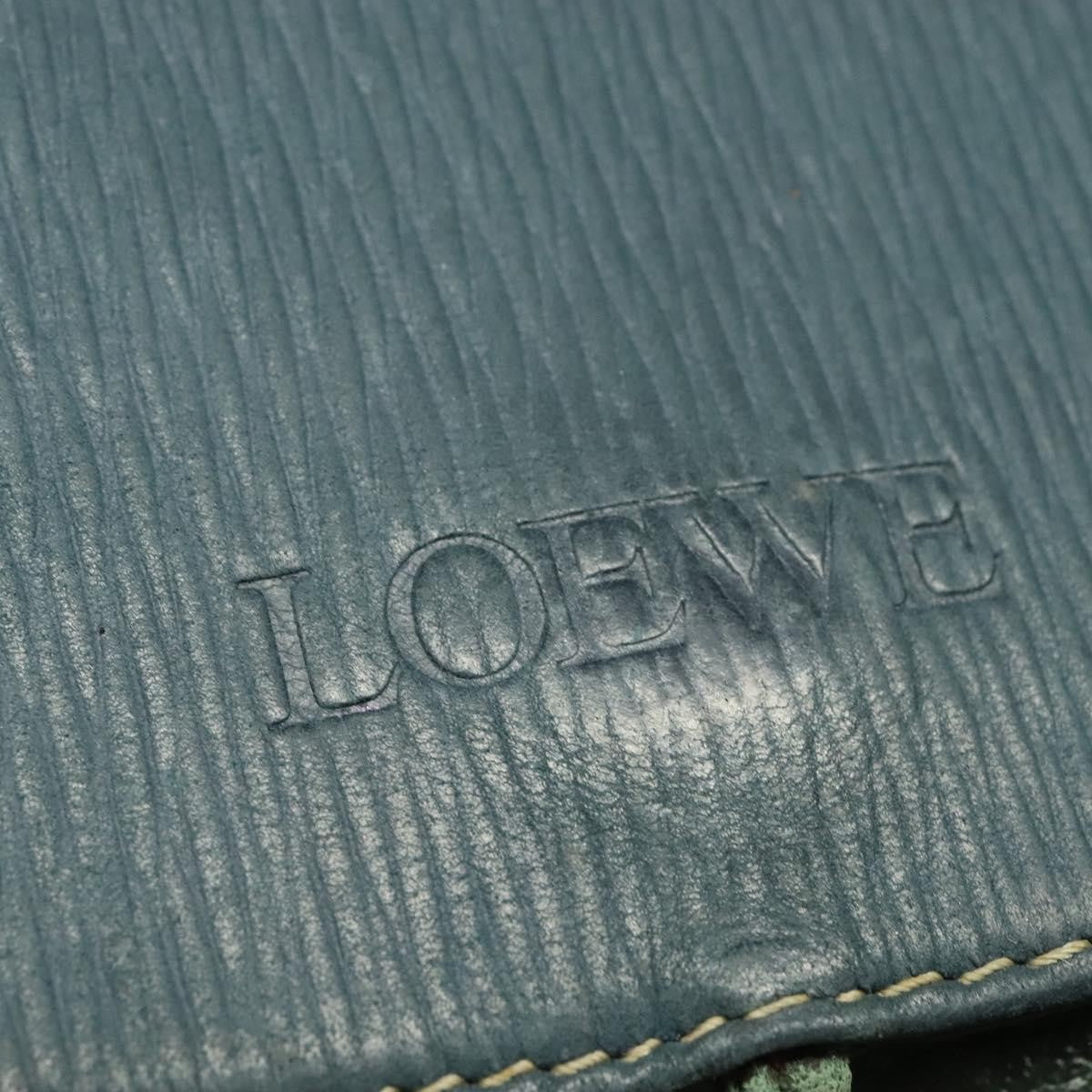 Loewe LOEWE Velazquez Hand Bag Leather 2way Green Gold Authentic ep10716
