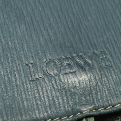 Loewe LOEWE Velazquez Hand Bag Leather 2way Green Gold Authentic ep10716