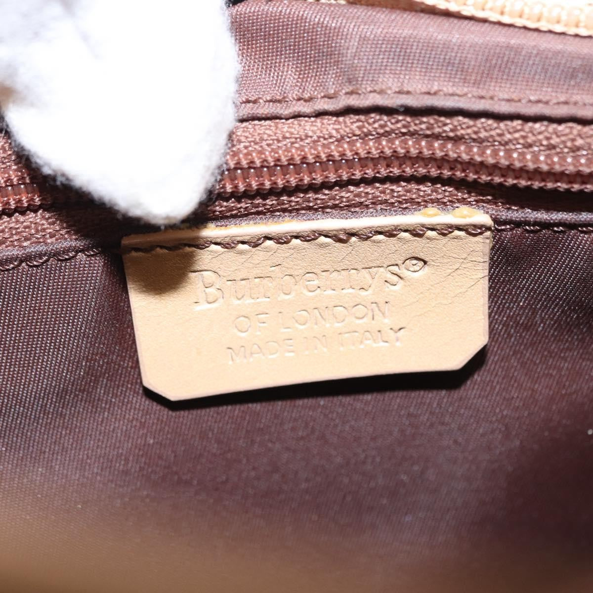 Burberrys Burberrys Nova Check Shoulder Bag Nylon Beige Gold Authentic 153830