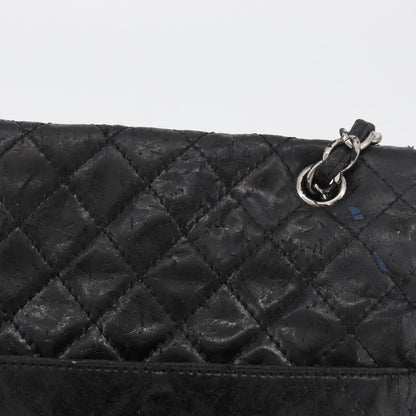 Chanel CHANEL Matelasse Chain Shoulder Bag Patent leather Black Silver CC Authentic 158095