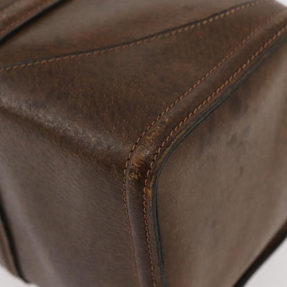 Gucci GUCCI Hand Bag Leather Brown Authentic 173031