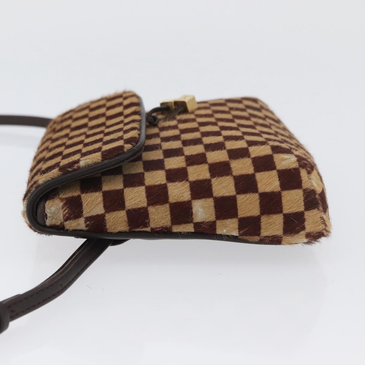 Louis Vuitton LOUIS VUITTON Damie sovage Gazelle Bag Harako leather Brown M92130 Authentic ka3269
