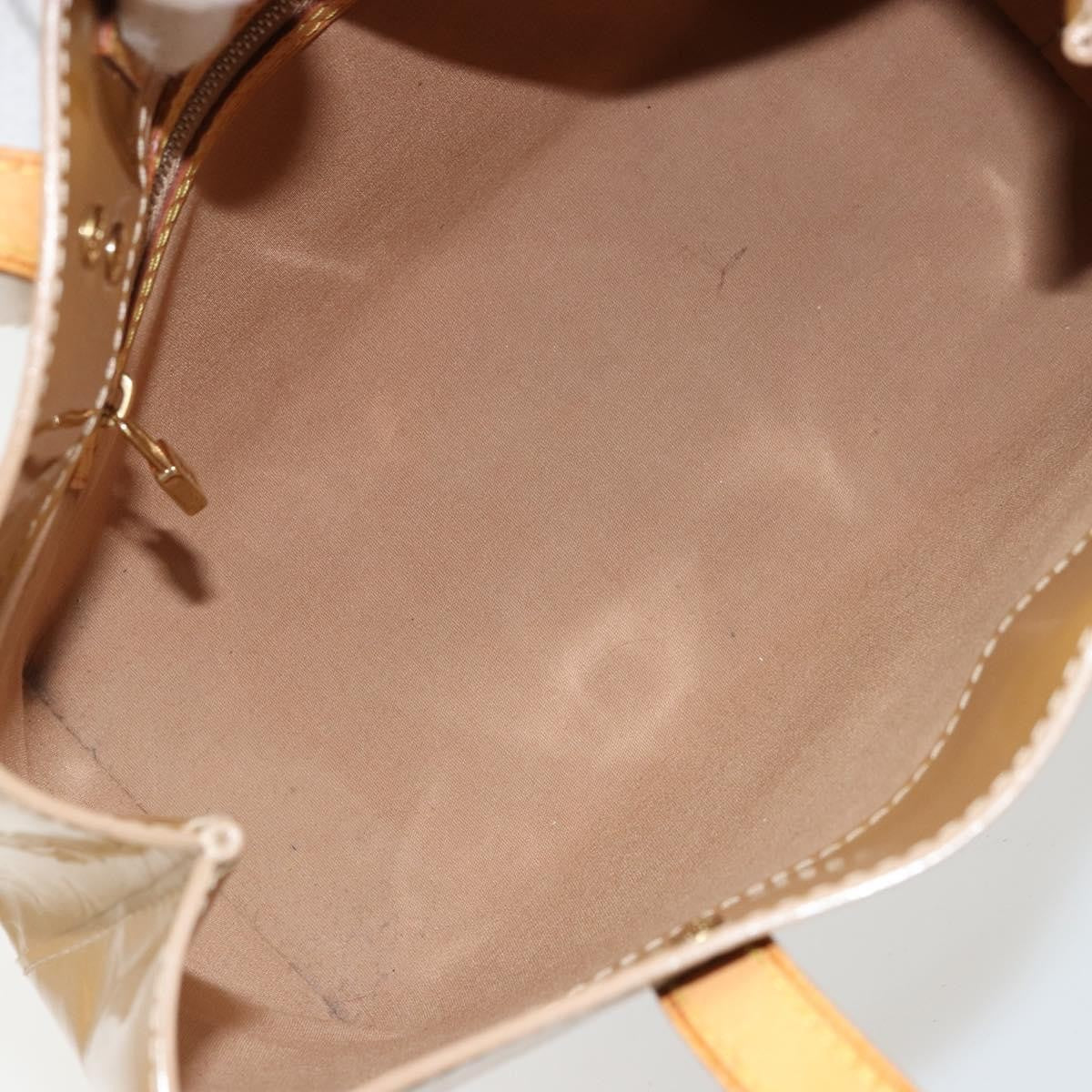 Louis Vuitton LOUIS VUITTON Monogram Vernis Reade PM Hand Bag Noisette M91334 LV Authentic BA12809
