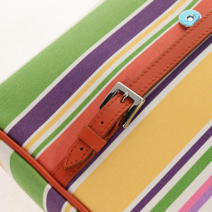 Burberry BURBERRY Shoulder Bag Canvas Multicolor Silver Authentic 160873V