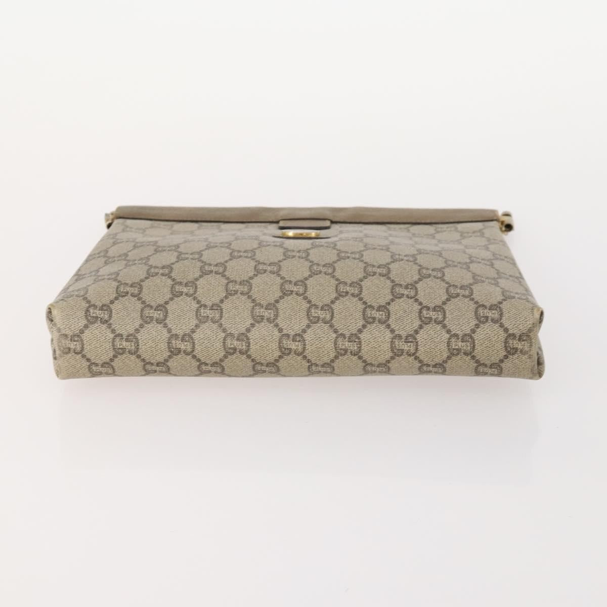 Gucci GUCCI GG Supreme Shoulder Bag Leather 2 Set Brown Authentic bs34006