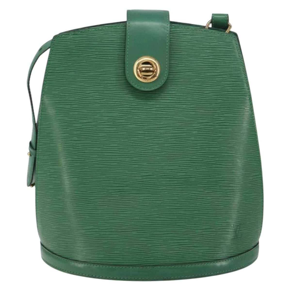 Louis Vuitton LOUIS VUITTON Epi Cluny Shoulder Bag Green M52254 LV Authentic 156348