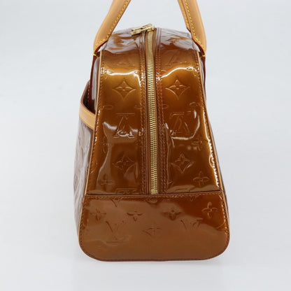 Louis Vuitton LOUIS VUITTON Monogram Vernis Tompkins Square Bag Bronze M91103 LV Authentic 153020