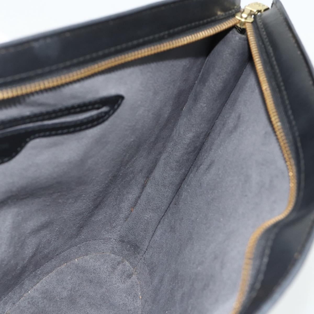 Louis Vuitton LOUIS VUITTON Epi Saint Jacques Hand Bag Black M52272 LV Authentic 175051