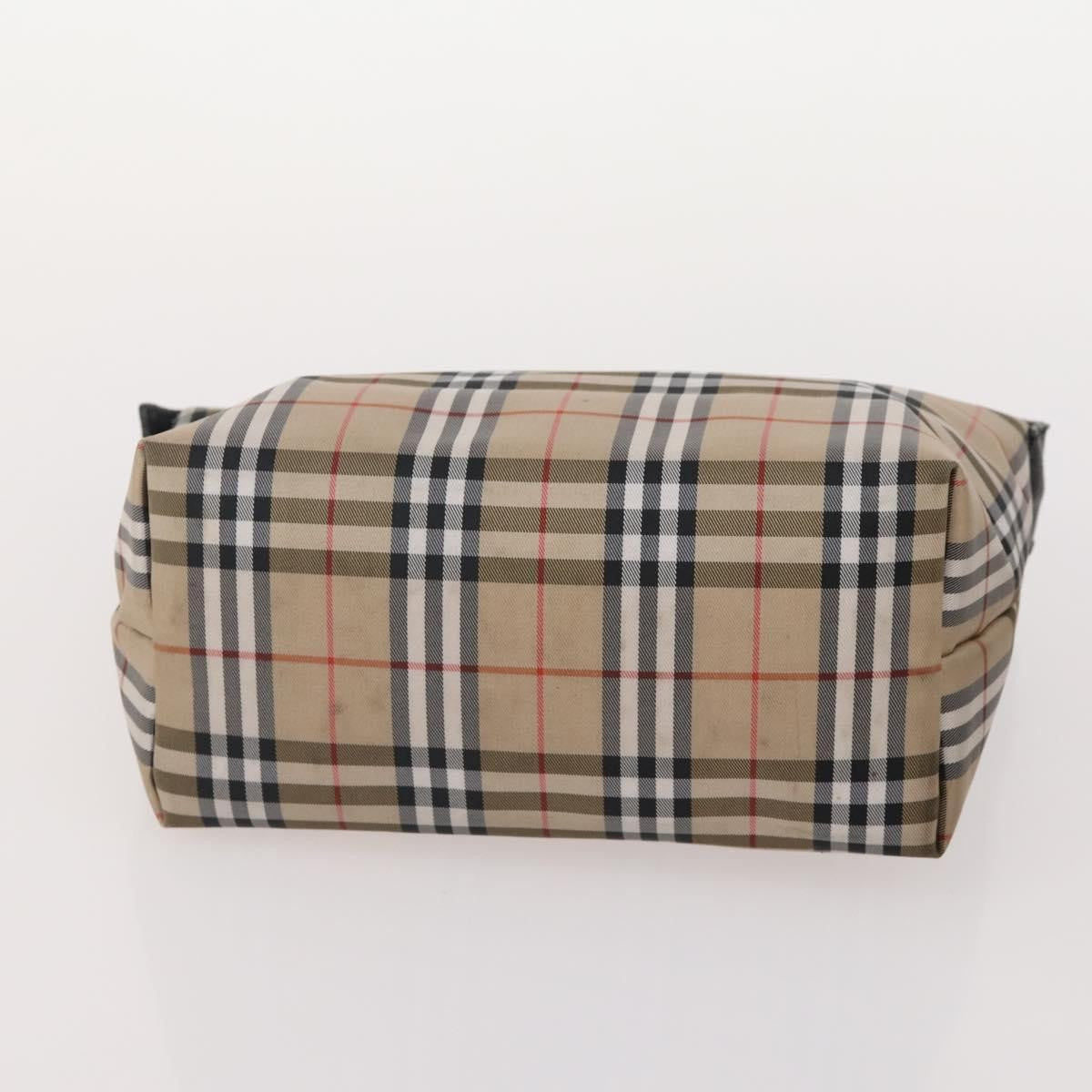 Burberrys Burberrys Burberry Nova Check Hand Bag Nylon 5 Set Beige Authentic 174988