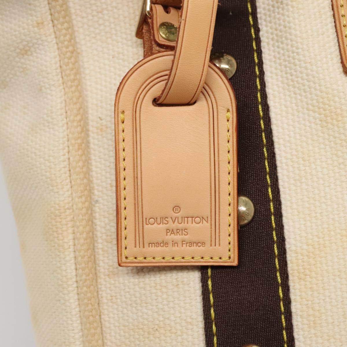 Louis Vuitton LOUIS VUITTON Cabas MM Antigua Tote Bag Brown Beige M40036 LV Authentic bs29237