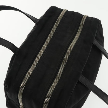 Fendi FENDI Hand Bag Cotton Nylon Black Silver Authentic ti2136