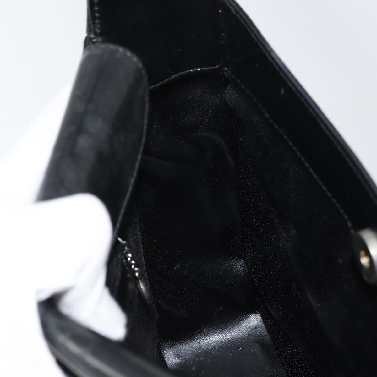 Gucci GUCCI Shoulder Bag Enamel Black 000 0506 Authentic ep12258