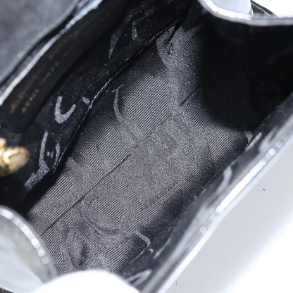 Salvatore Ferragamo Salvatore Ferragamo Vala Hand Bag Patent leather 2way Black Gold Authentic LNZ738