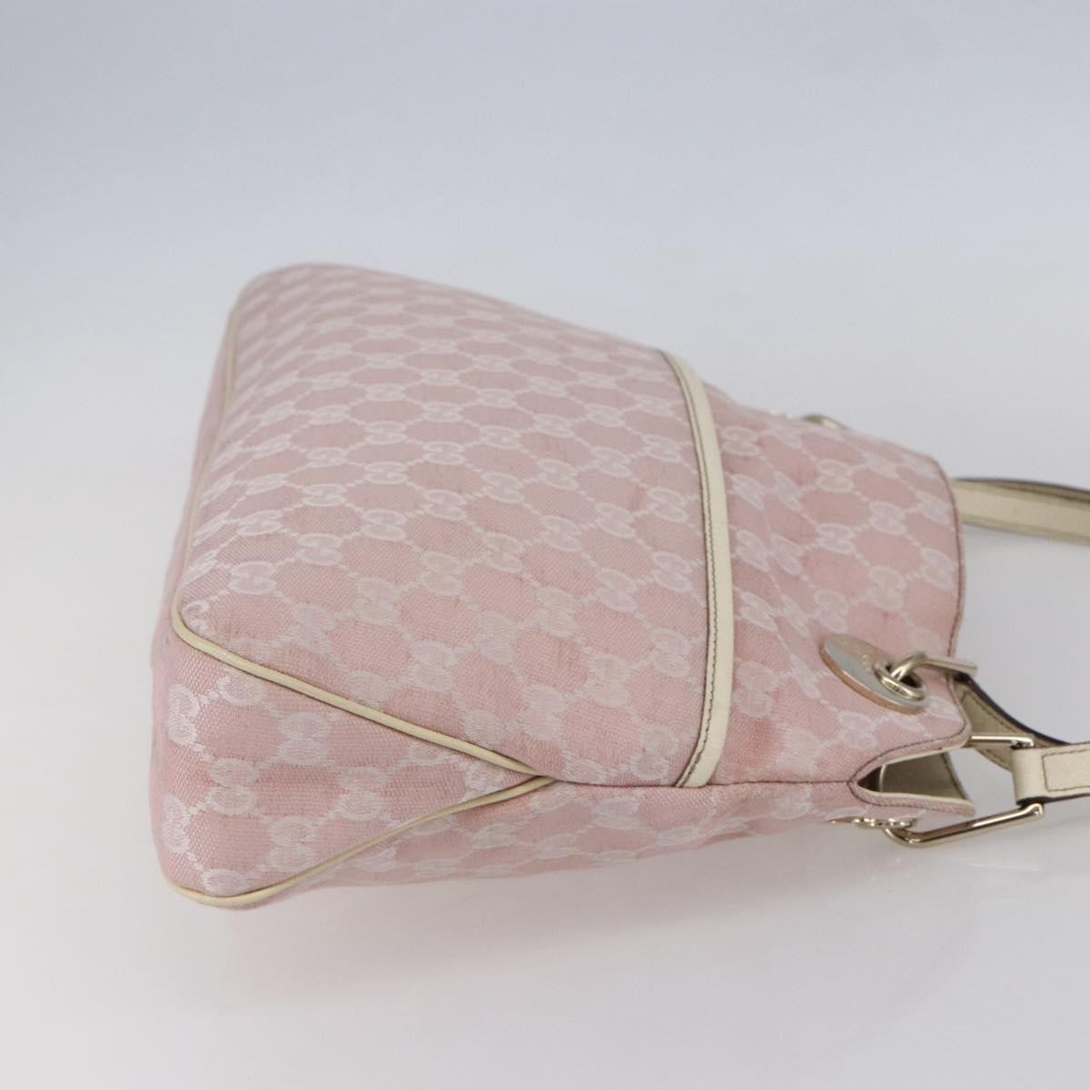Gucci GUCCI GG Canvas Tote Bag Pink Gold 121023 Authentic ep11753