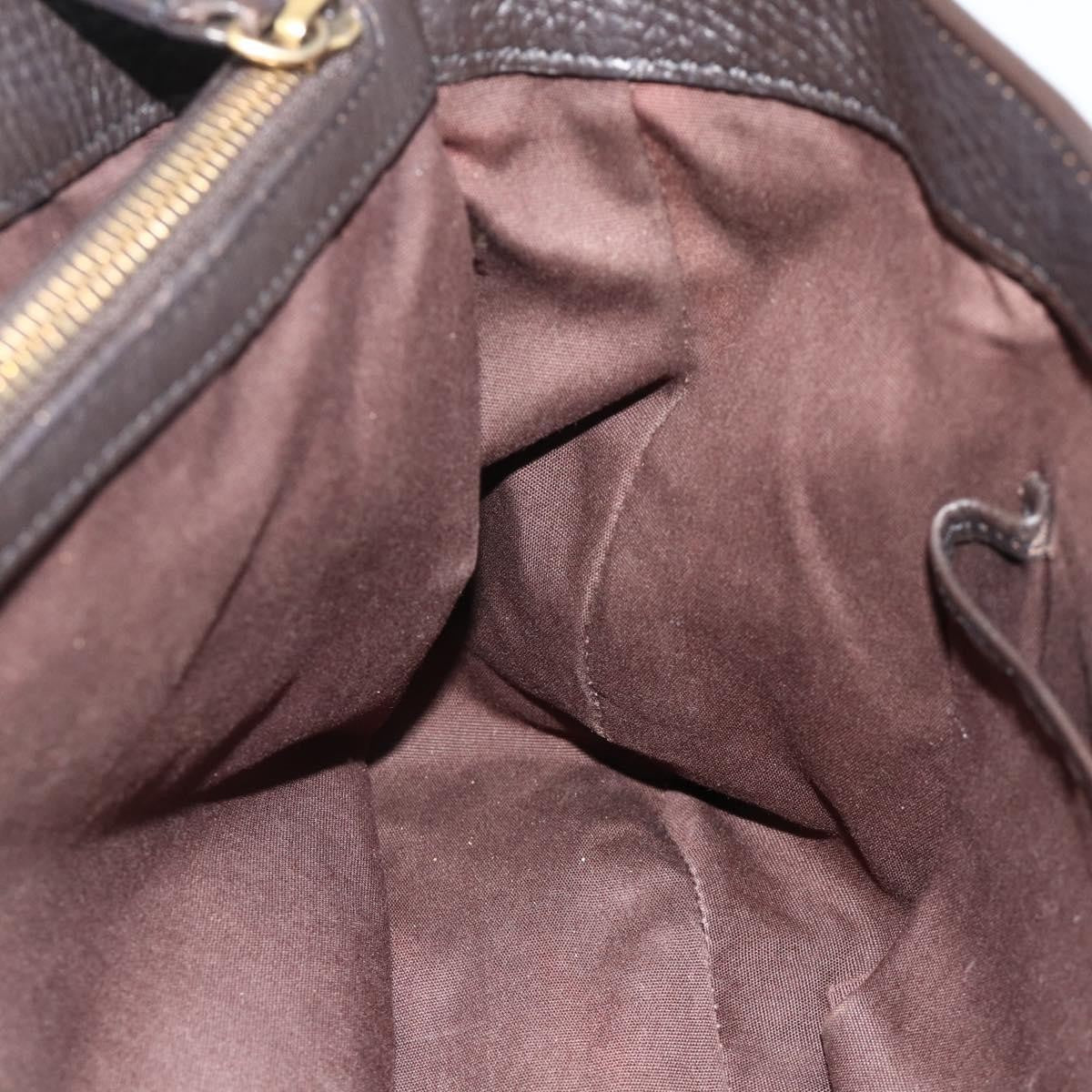 Celine CELINE New Boogie Bag Hand Bag Leather Brown Gold Authentic 179282A