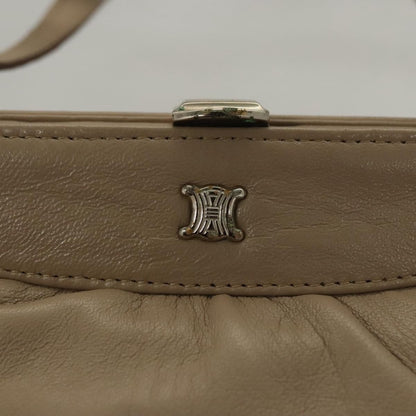 Celine CELINE Hand Bag Leather Beige Authentic 117663