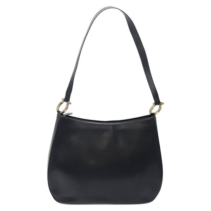 Salvatore Ferragamo Salvatore Ferragamo Shoulder Bag Leather Black Gold Authentic bs25932