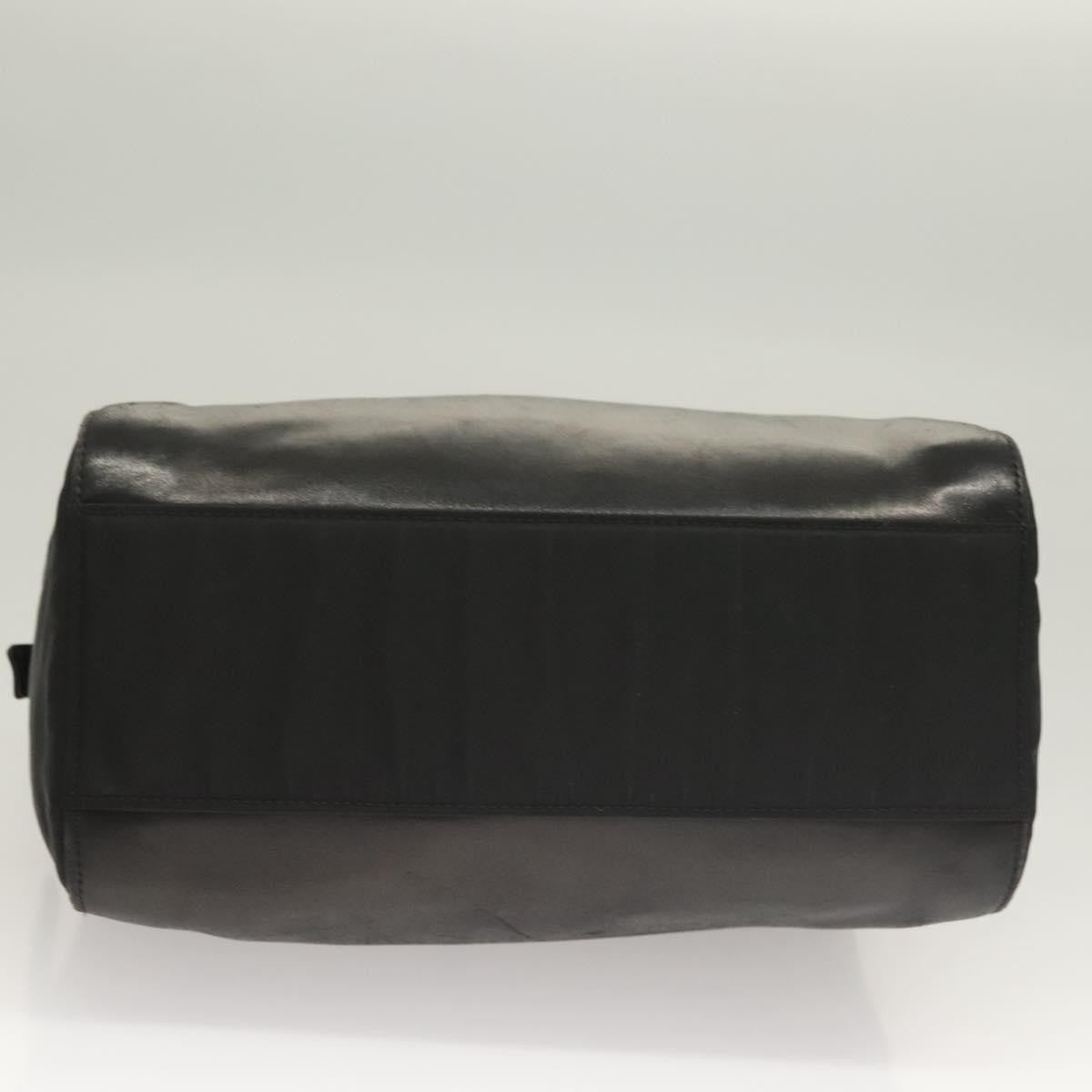 Prada PRADA Chain Shoulder Bag Leather Black Gold Authentic yk18939