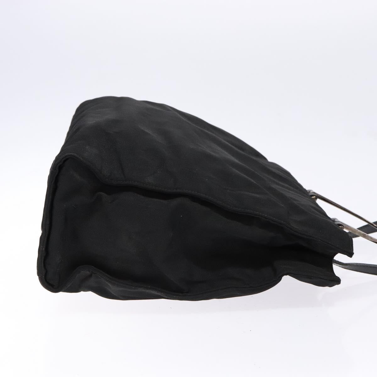 Gucci GUCCI Hand Bag Nylon 2way Black Silver 002 1028 2684 Authentic 139157