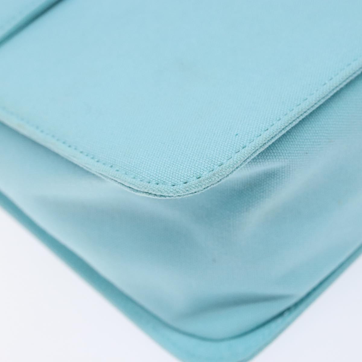 Saint Laurent SAINT LAURENT Shoulder Bag Canvas Light Blue Authentic BA5491