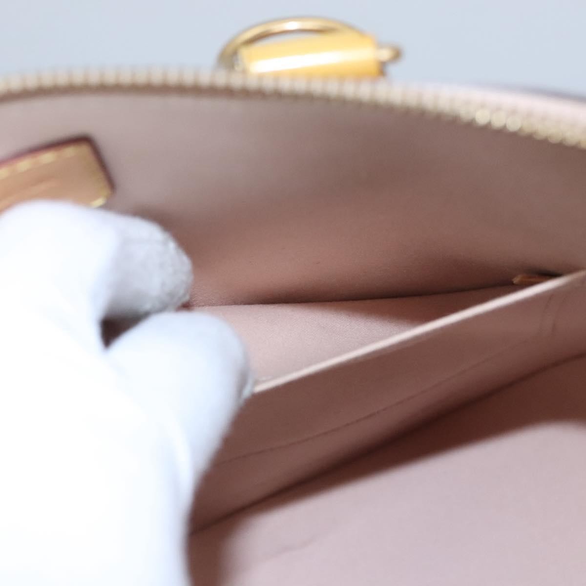 Louis Vuitton LOUIS VUITTON Monogram Vernis Alma PM Hand Bag 2way Dunne M90170 LV Authentic KD187