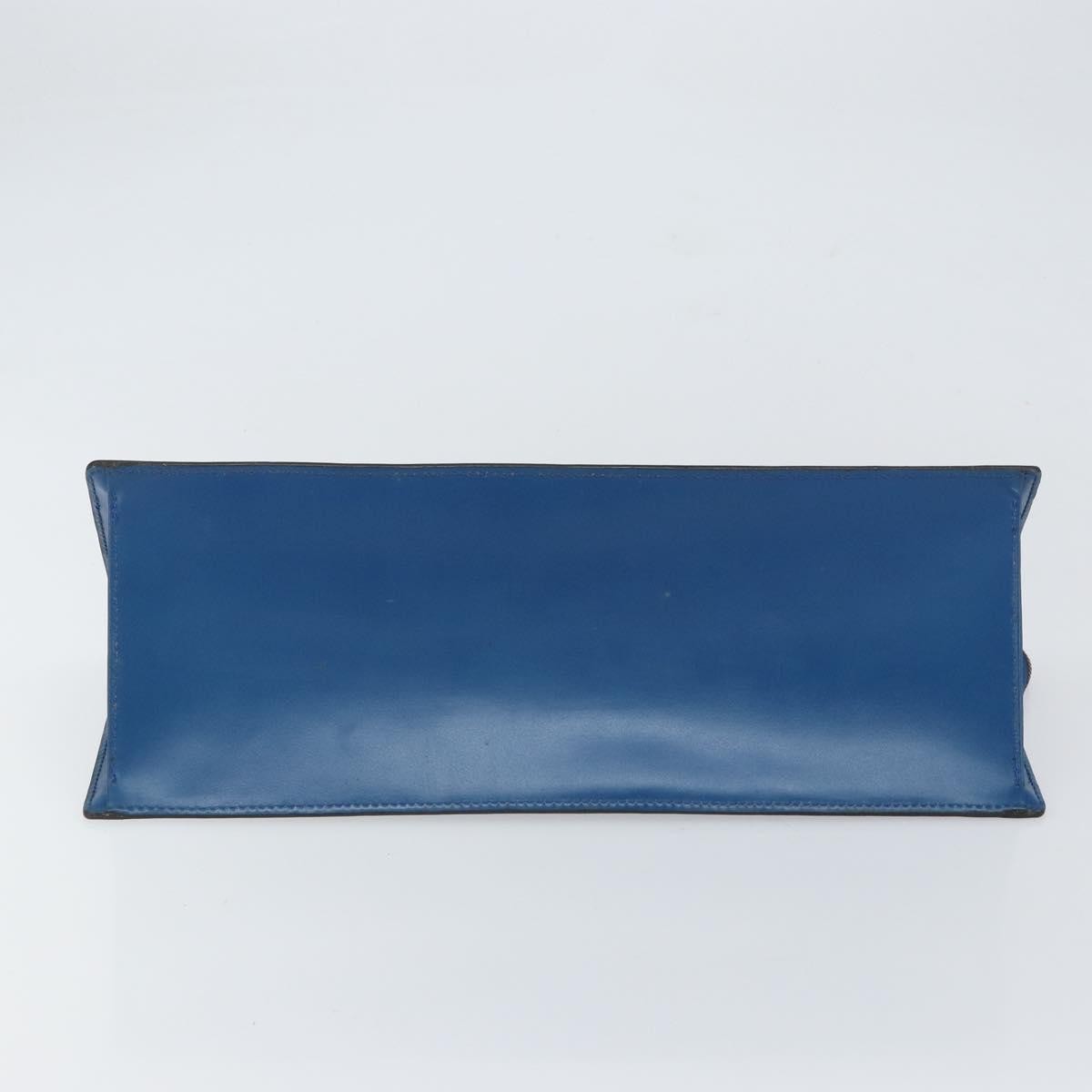 Louis Vuitton LOUIS VUITTON Epi Sac Triangle Hand Bag Blue M52095 LV Authentic 164160